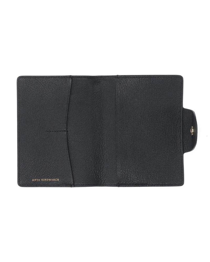 Anya Hindmarch Women's Wallets Black Goat Leather Black