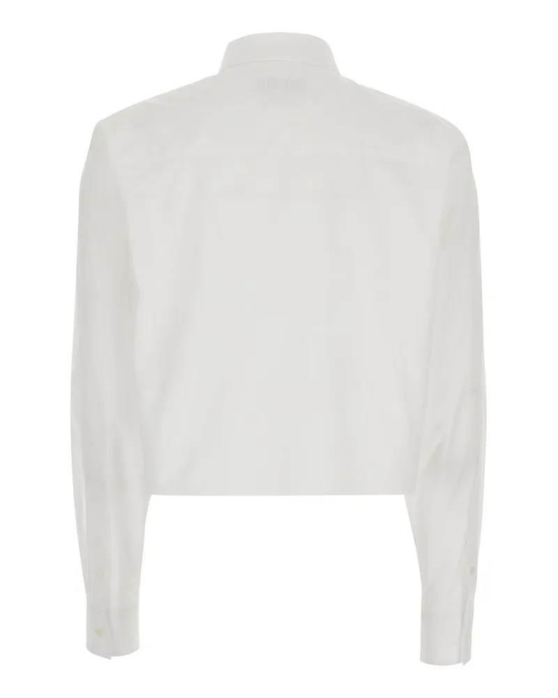 MSGM Women's Shirt Cotton White Blouses White