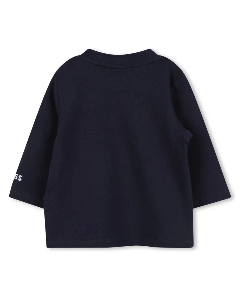 HUGO BOSS Stretch Cotton T-Shirt — Blue Blue