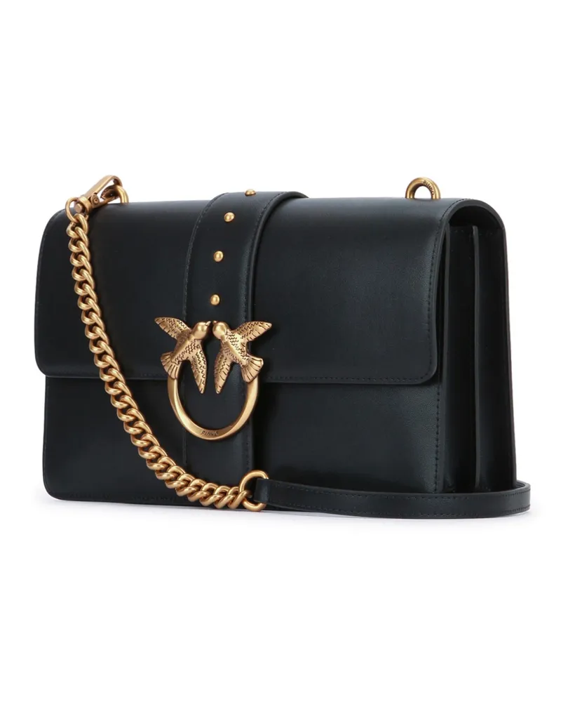 Pinko Women's Tracolla Shoulder Bag Black Leather Black