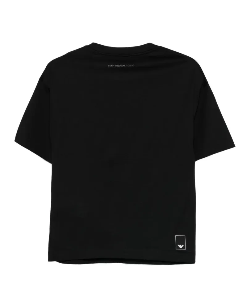 Emporio Armani Logo Cotton T-shirt — Black Black