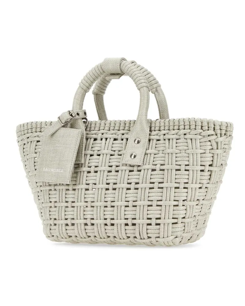 Balenciaga Women's Sand Raffia Bistro Xs Handbag 9990 Borse A Mano Bag Beige