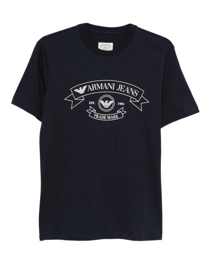 Emporio Armani Men T-Shirt Black Cotton T-Shirts And Polos Black
