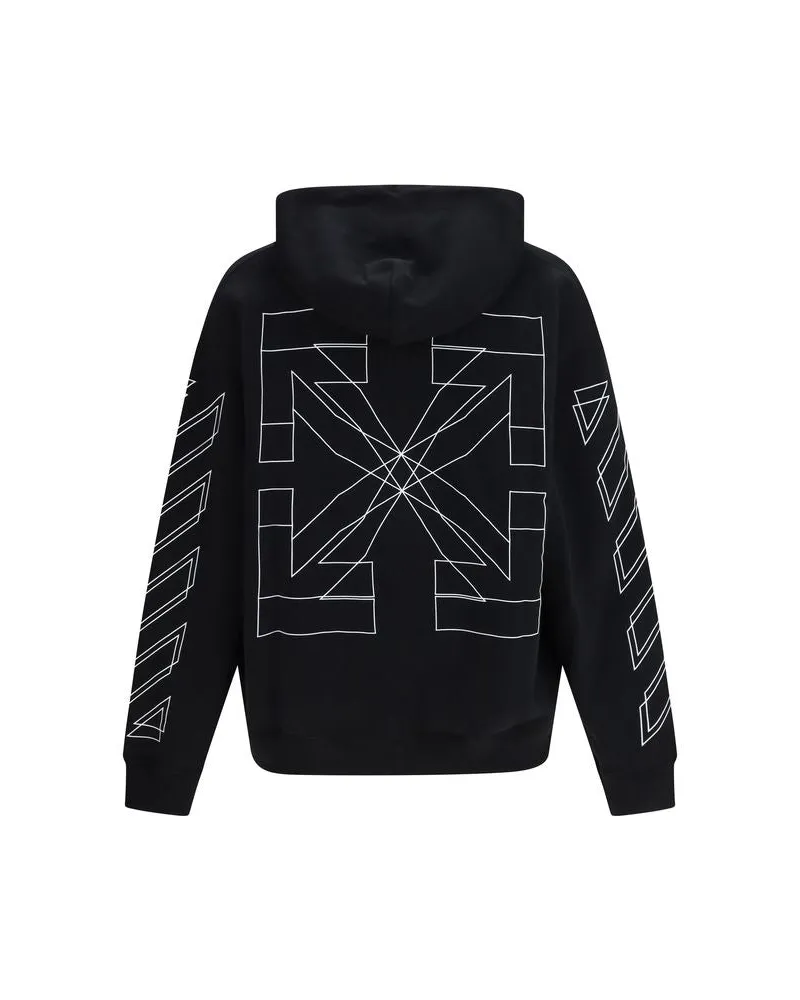 OFF-WHITE Men's Black Cotton Sweatshirt Clothing Black
