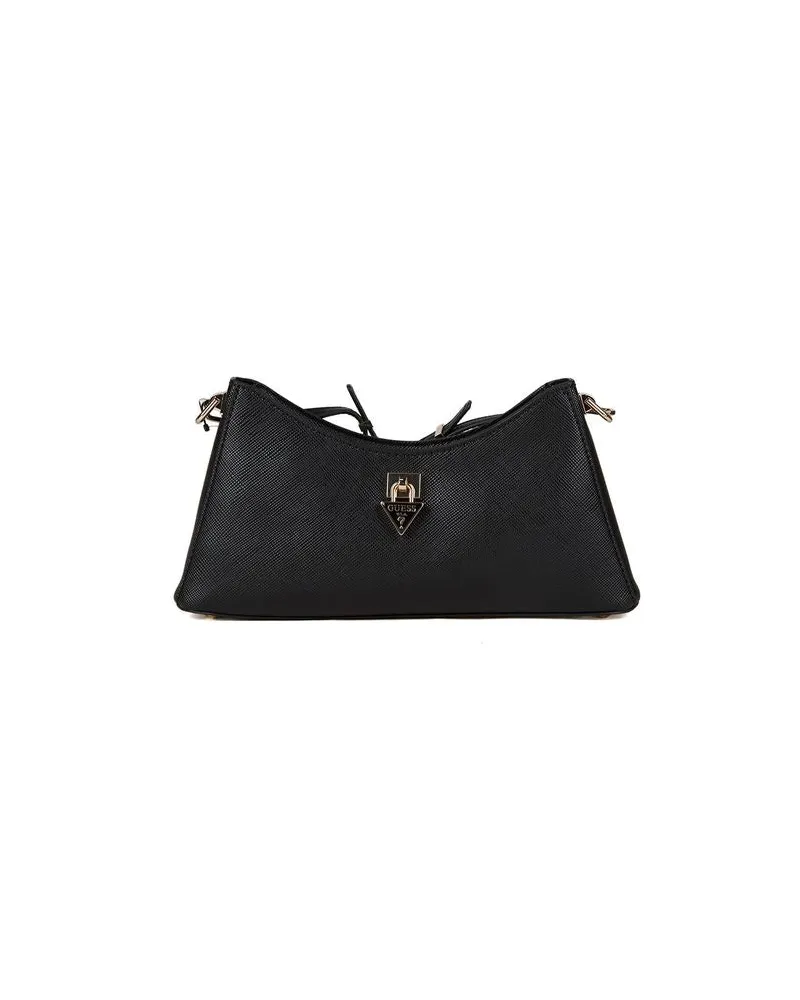 Guess Women's Shoulder Bag Black Polyurethane - Shoulder-Bags Black