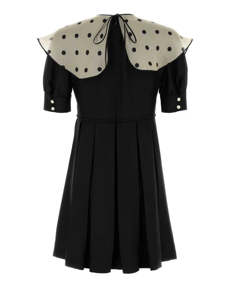 Valentino Garavani Women's Black Silk Mini Dress Nero Exterior: Abiti Black