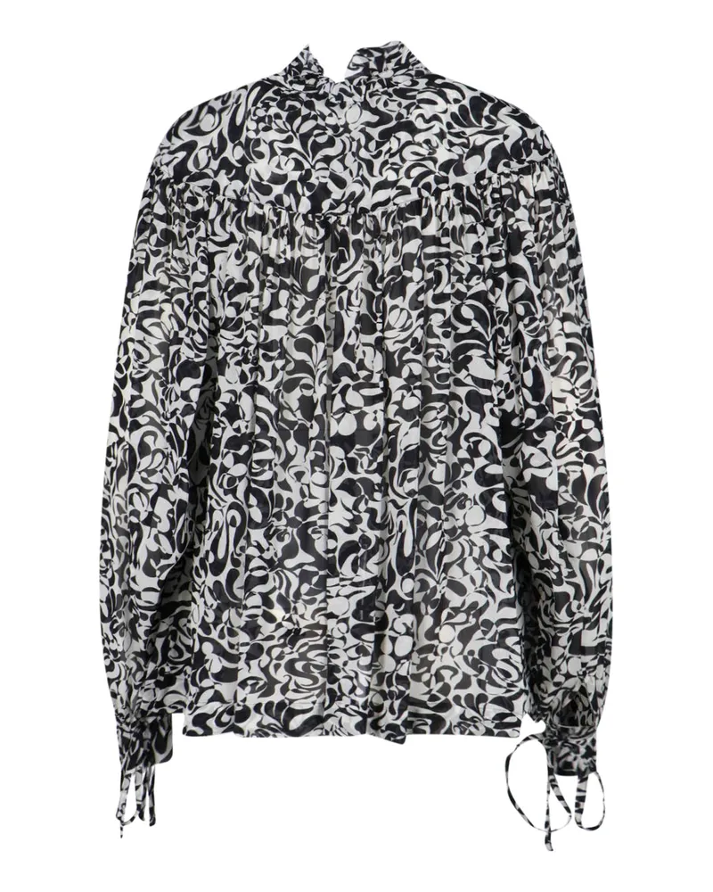 Dries van Noten Women's Shirts Black Viscose Black