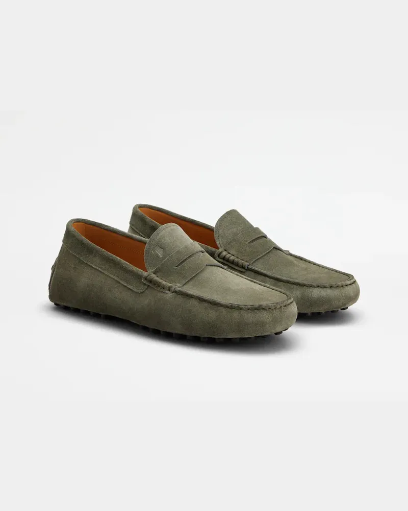 TOD'S Suede Loafer — Sage 