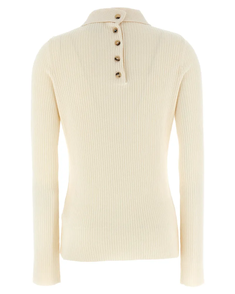 Courrèges Women's White Cotton Cardigan Clothing White