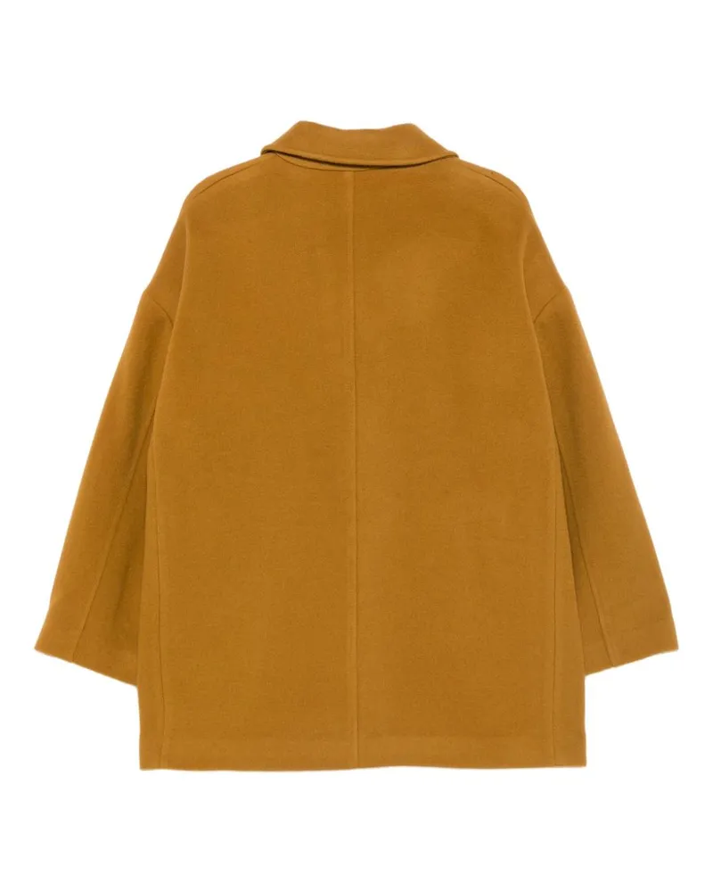 Paul Smith Felted Wool Coat — Camel Camel