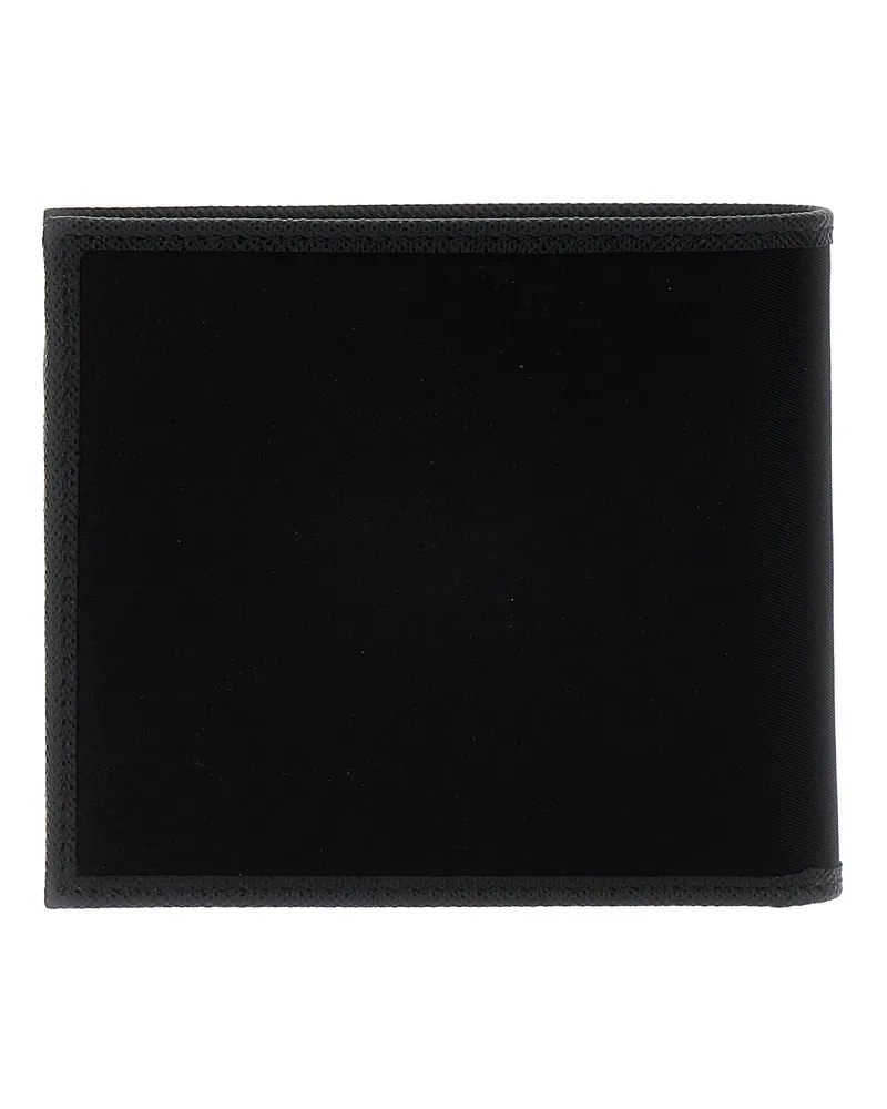 Prada Re-Nylon with Enamel Logo Wallet — Black Black