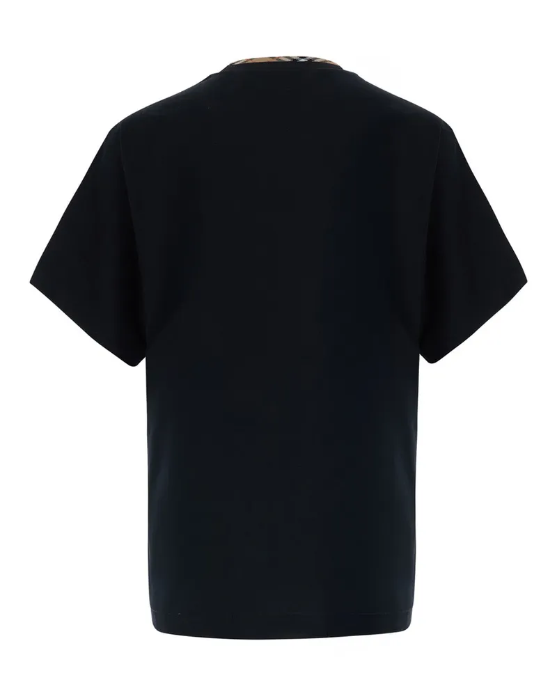 Burberry Men's T-Shirt Ryan Black Cotton T-Shirts And Polos Black