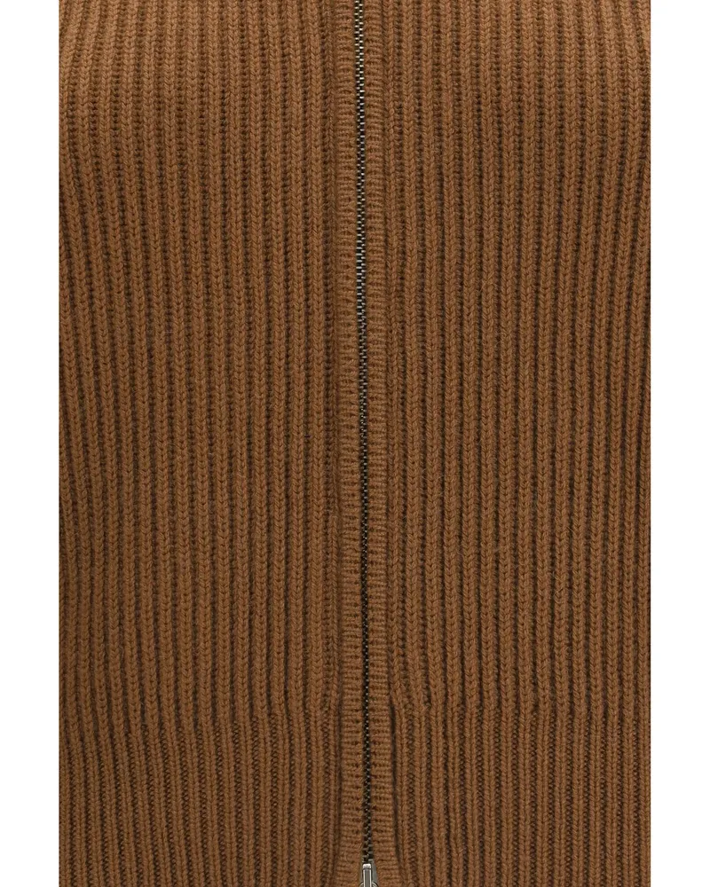 Max Mara Carnet Cardigan — Brown 