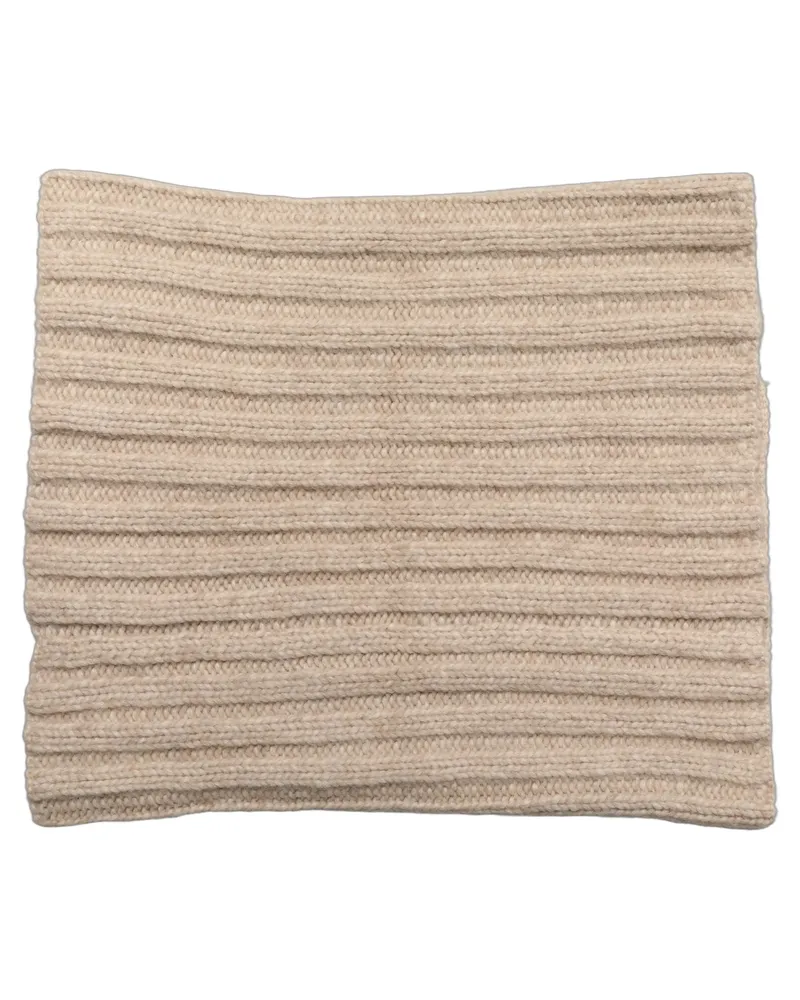 Dolce & Gabbana Ribbed Knit Scarf — Beige Beige