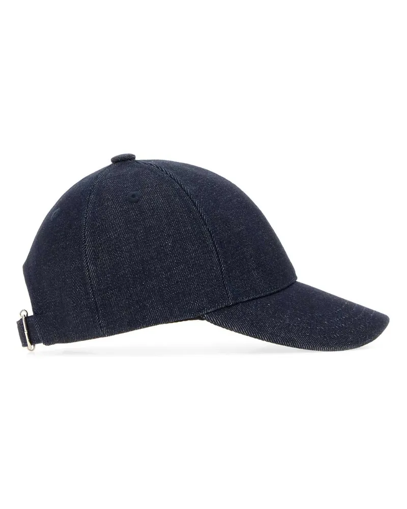 A.P.C. Men's Denim  X Frgmt Rabbit Baseball Cap Indigo Cappelli Hat Navy