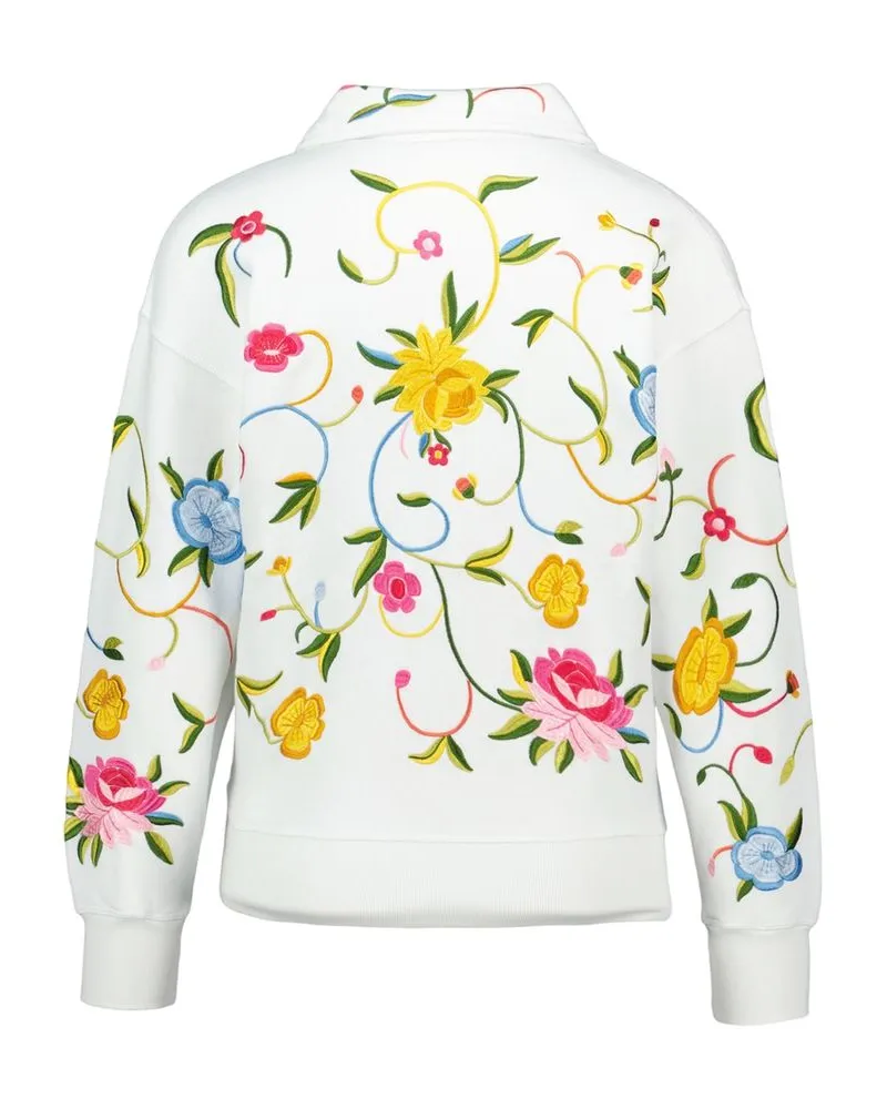 Kenzo Women Wildflower Sweatshirt -  Cotton White Ready-To-Wear Sweatshirts White