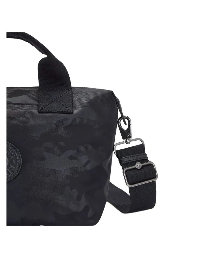 Kipling Women's Shoulder Bag Black Camo Emb Polyamide - Shoulder-Bags Black