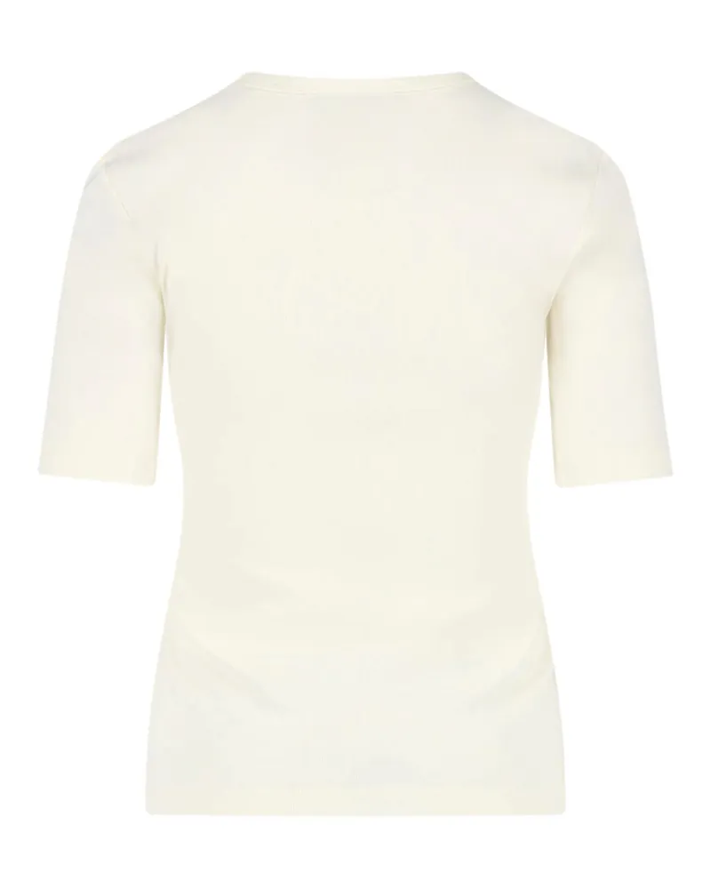 Kitsuné Women's T-Shirts And Polos Beige Cotton Beige