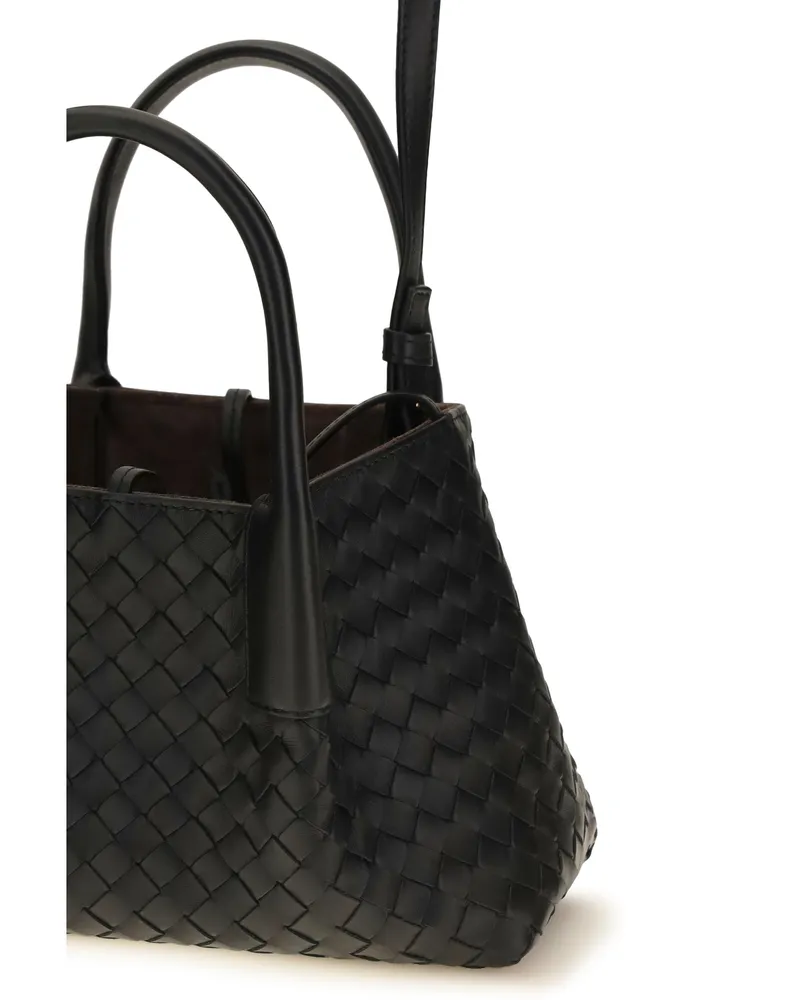 Bottega Veneta Women's Handbag Pinacoteca Black Calf Leather Black-Fondant-M Br Handbags Black/fondant-m Hand Bags Black