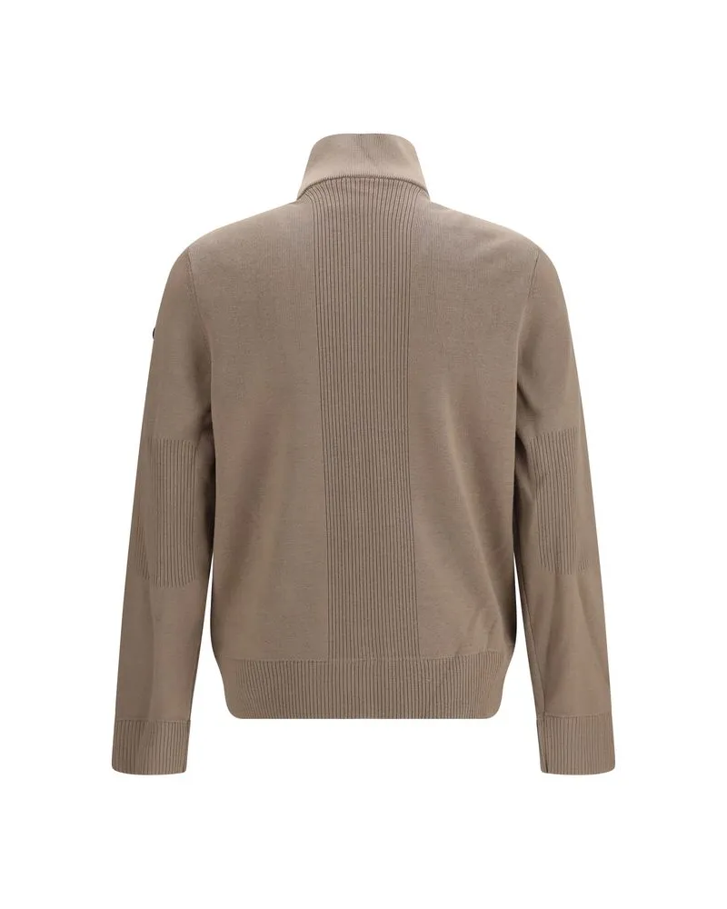 Moose Knuckles Hybrid Down-Knit Jacket — Beige Beige
