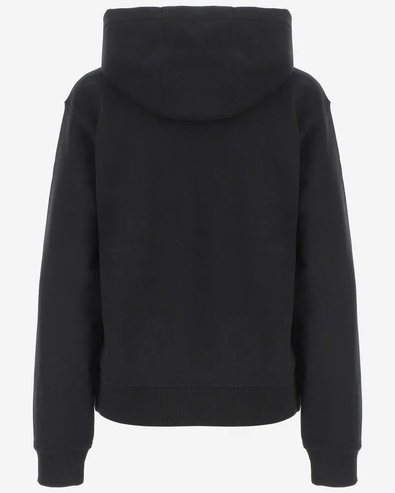 Burberry Women Cotton Hoodie Black Top Black