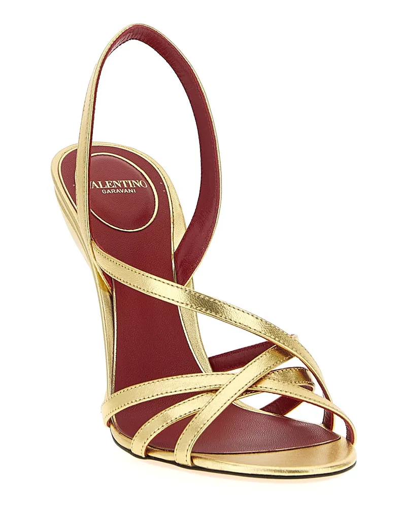 Valentino Garavani Fetishique Sandal — Gold Gold