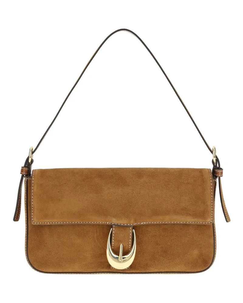 STAUD Women's Shoulder Bag Harlow Tan Calf Leather Tan