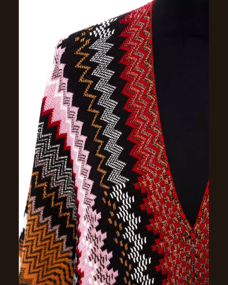 Missoni Multicolor Wool Women Poncho Clothing Multicolor