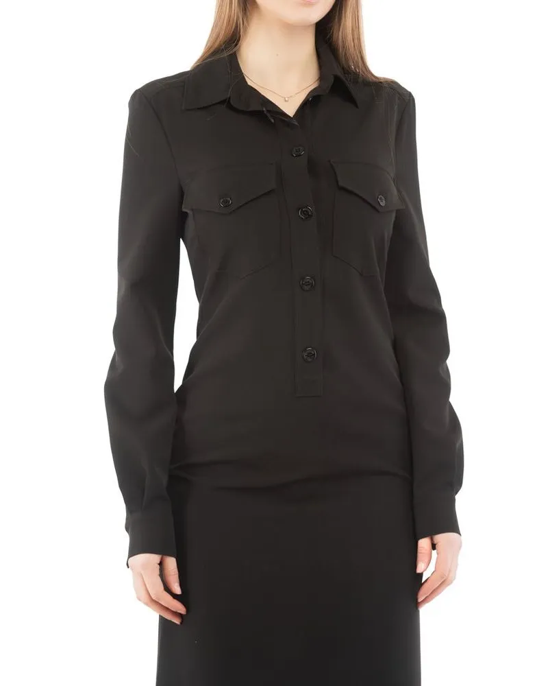 Moschino Women's Black Polyester Casual Dress Black