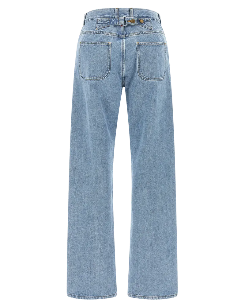 Thom Browne Straight-Leg Denim Jeans — Blue Blue