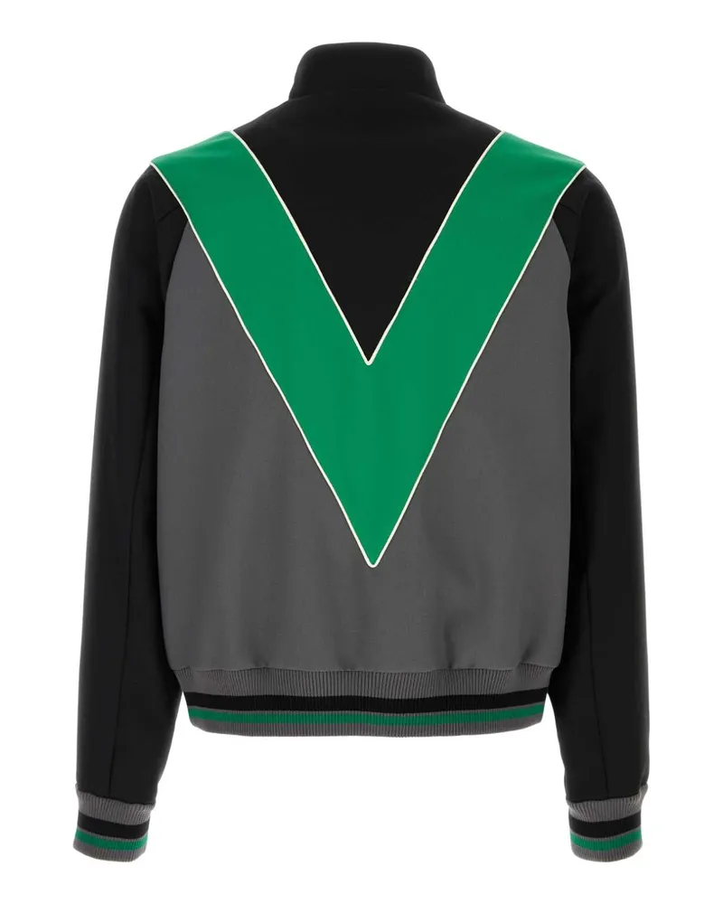 Valentino Garavani Men's Multicolor Polyester Sweatshirt Neroverdegrigio Felpe Multicolor