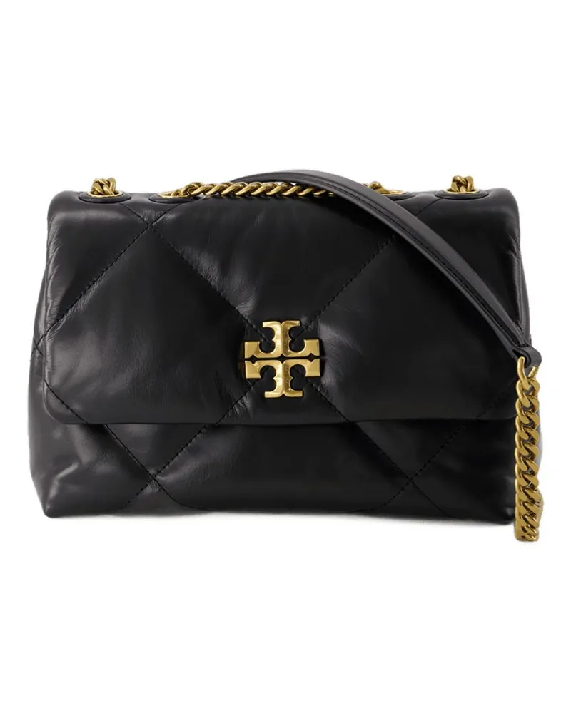 Tory Burch Women's Kira Diamond Quilt Small Convertible Bag -  Leather Black Cowhide Shoulder-Hobo-Bags Black