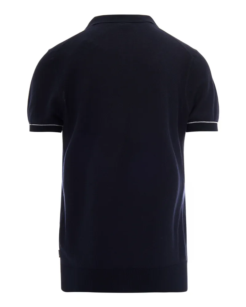 HUGO BOSS Men's Polo Shirt Narciso Dark Blue Cotton Acrylic T-shirts And Polos 