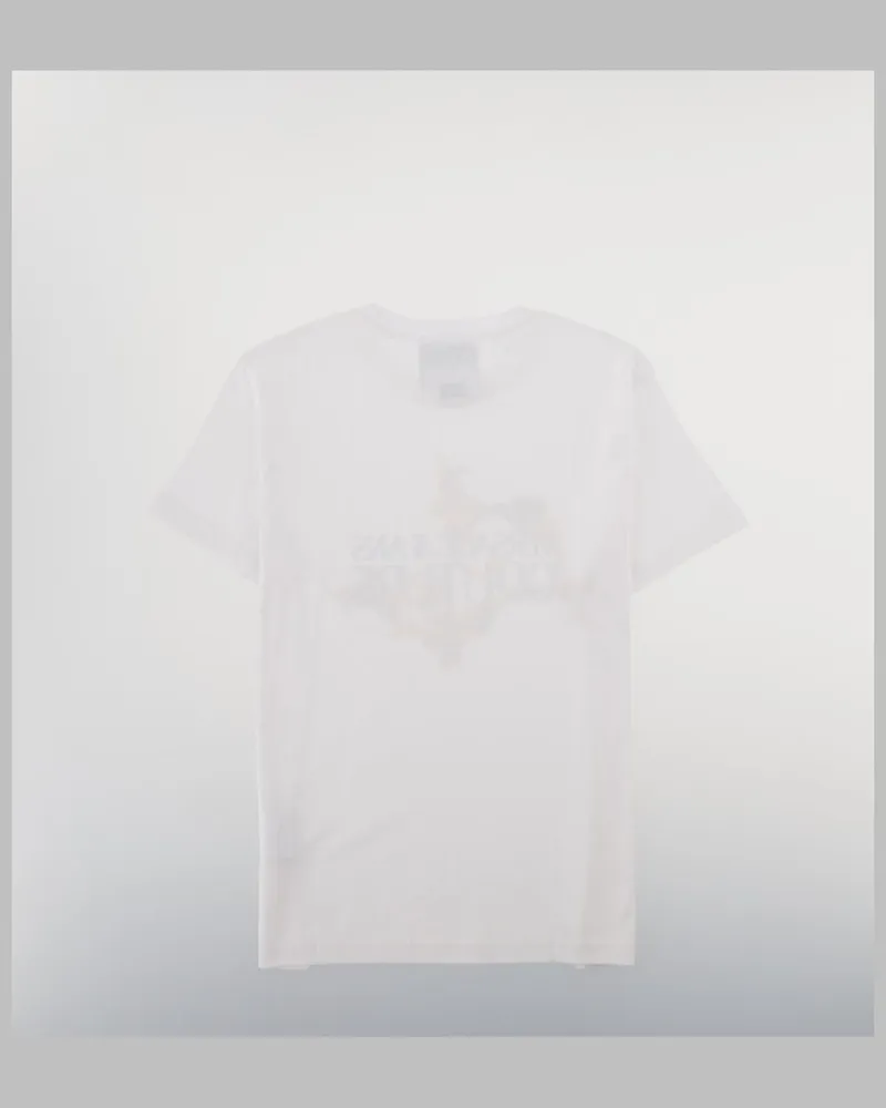 Versace Jeans Baroque Logo Cotton T-Shirt — White White