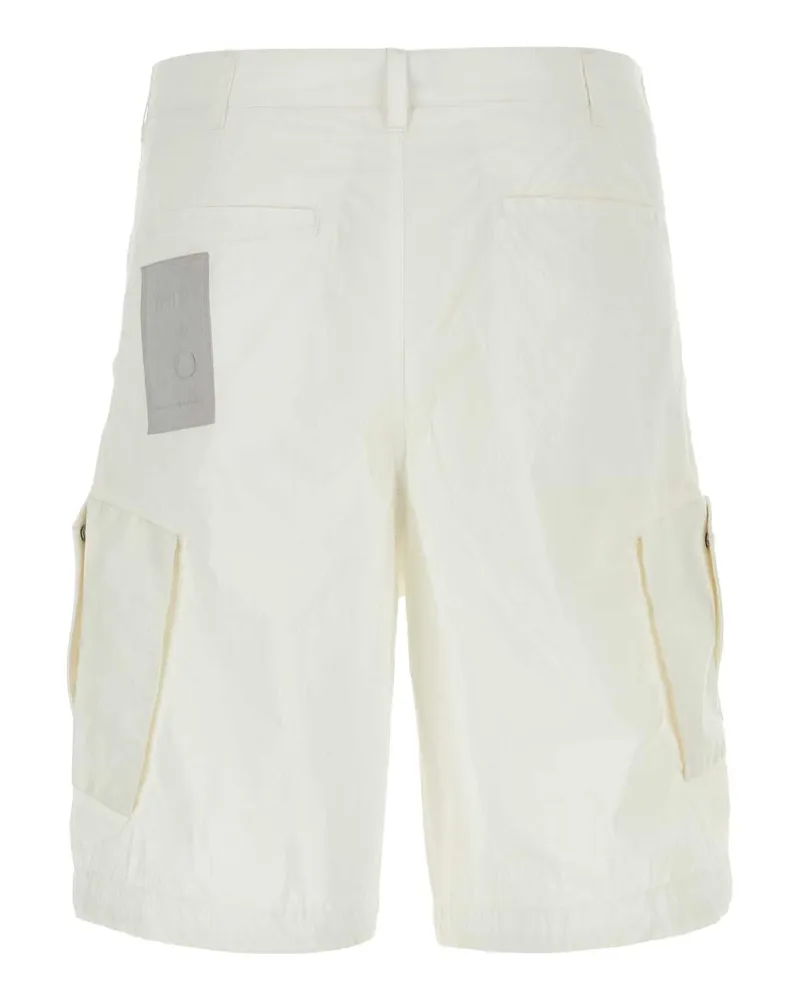 Ten c Men's White Nylon Bermuda Shorts Bianconeve Exterior White
