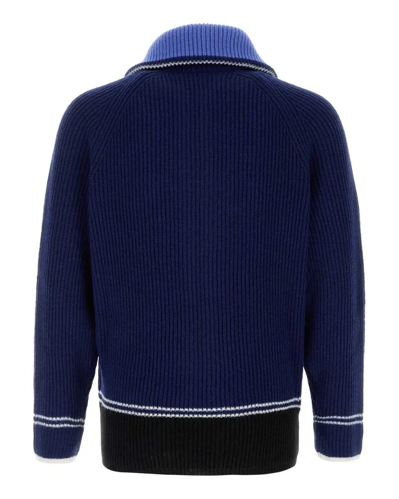 Marni Men's Blue Wool Blend Cardigan China Maglieria Navy