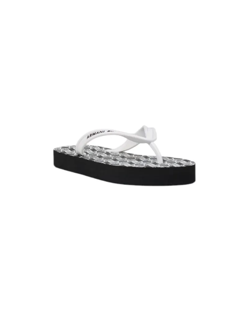 Armani Exchange Rubber Flip-Flop Sandals — Black Black
