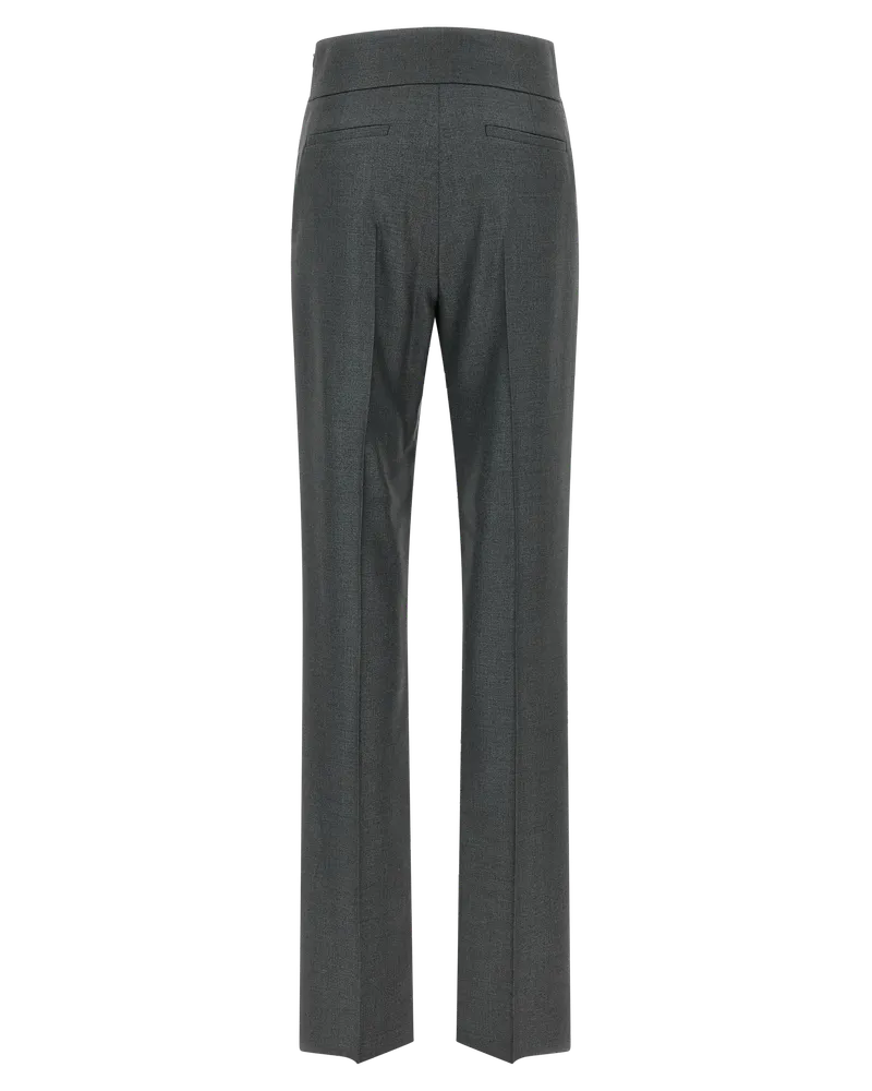 Valentino Garavani Virgin Wool Trousers — Gray Gray