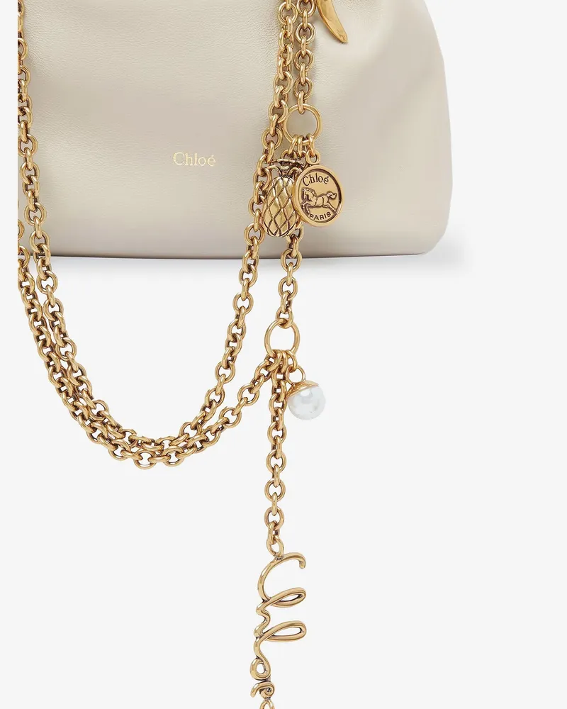 Chloé Women's Mini Icons Leather Crossbody Bag Beige Shoulder Beige
