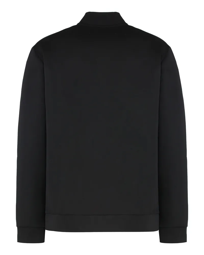 EA7 Men's Two-Piece Tracksuit Black Polyester Tops Top Black