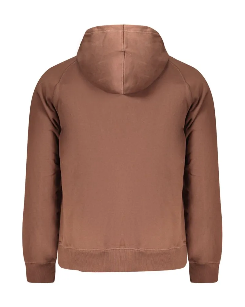 Timberland Embroidered Logo Hoodie — Brown Brown