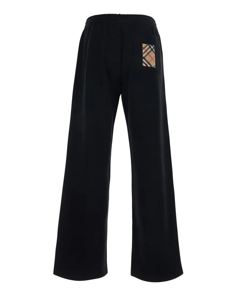 Burberry Women Pants Jodie Black Cotton Trousers Black