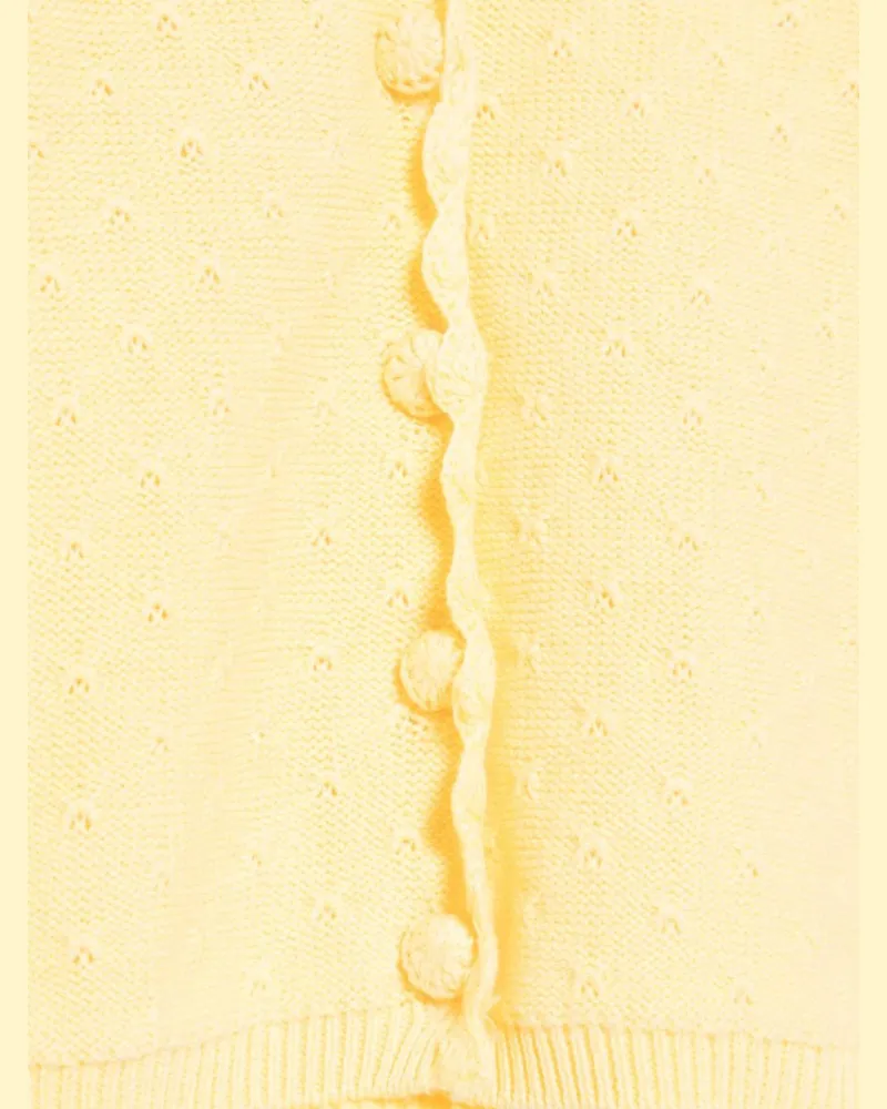 Tartine et Chocolat Cotton Cardigan — Yellow Yellow