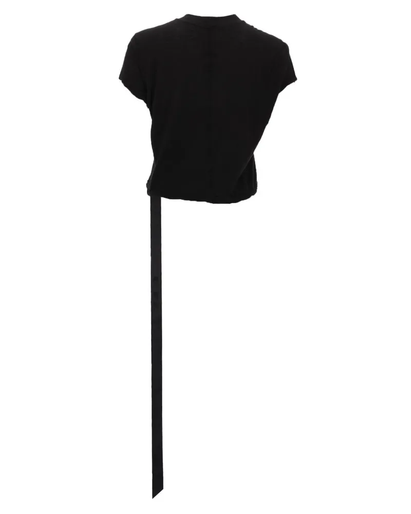DRKSHDW by Rick Owens Cropped Cotton T-Shirt — Black Black