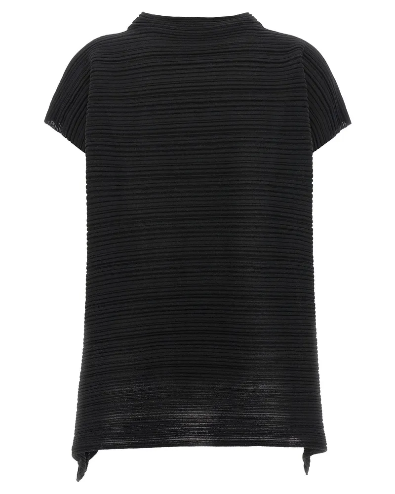 Issey Miyake Paper Bounce Blouse — Black Black