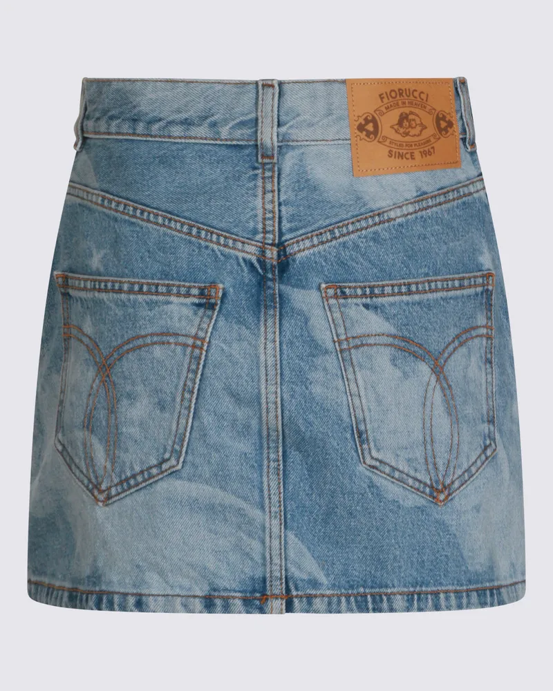 Fiorucci Women's Skirts Medium Blue _100 % Co Blue