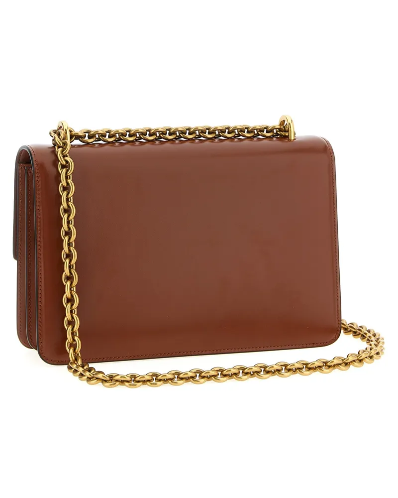 Valentino Garavani VLogo Shoulder Bag — Brown Brown