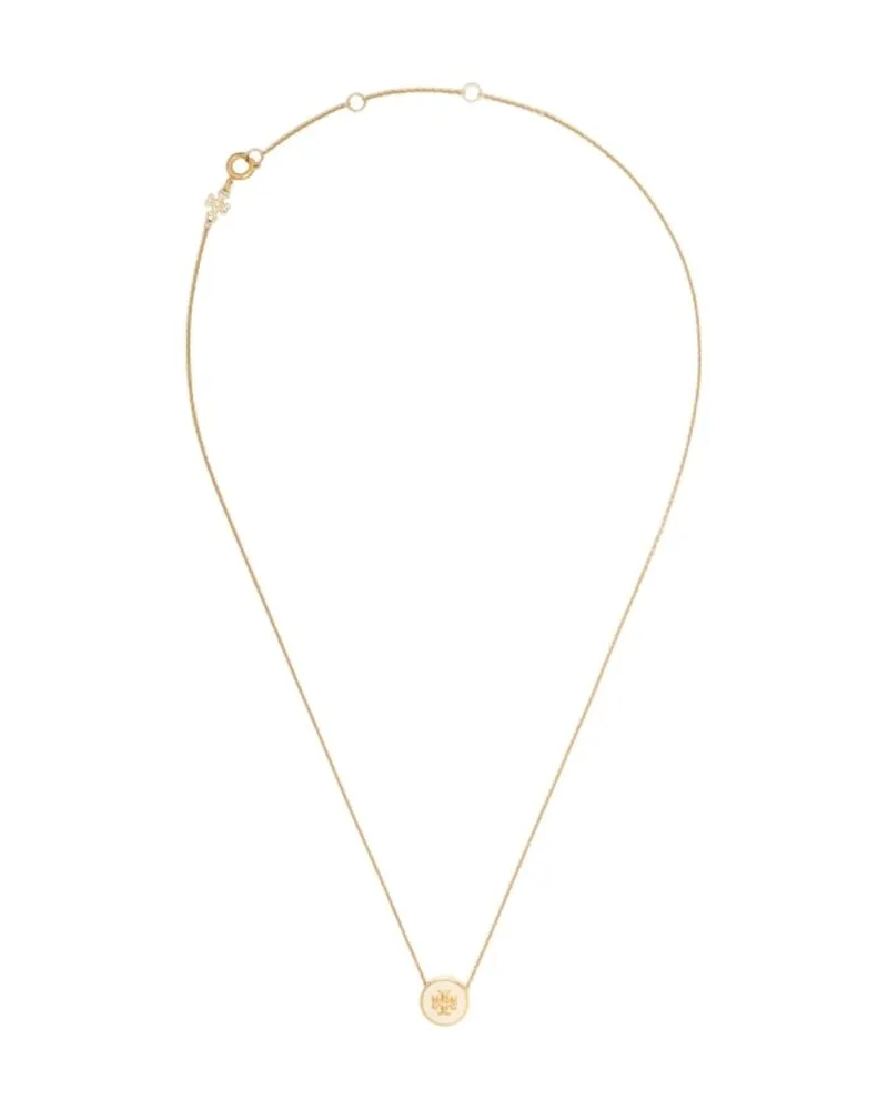 Tory Burch Women's Icon Enamel Pendant Necklace -  Metal Gold Jewelry-Watches Necklaces Gold