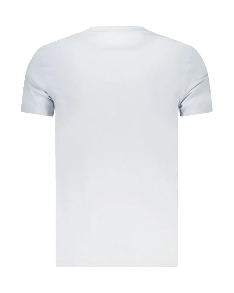Timberland Logo-Embroidered Cotton T-Shirt — Blue Blue