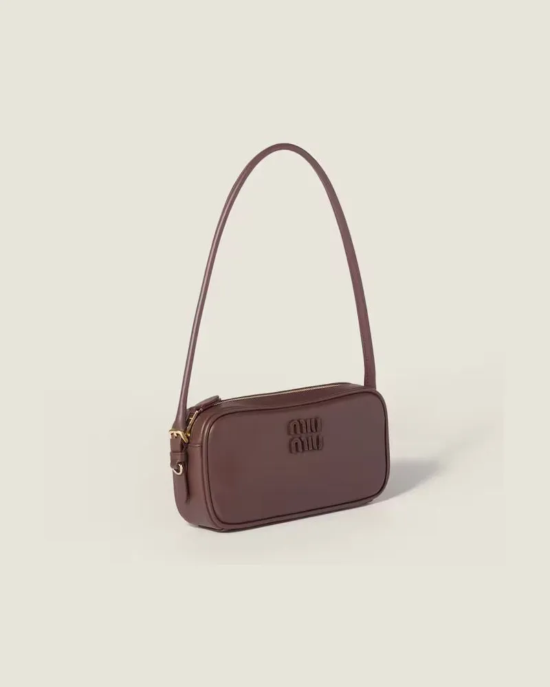 Miu Miu H26 Shoulder Bag — Burgundy Burgundy